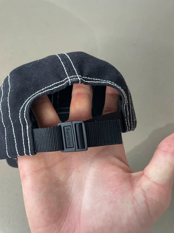 Supreme Field Camp Cap Black - SS20(Størelse en størelse)