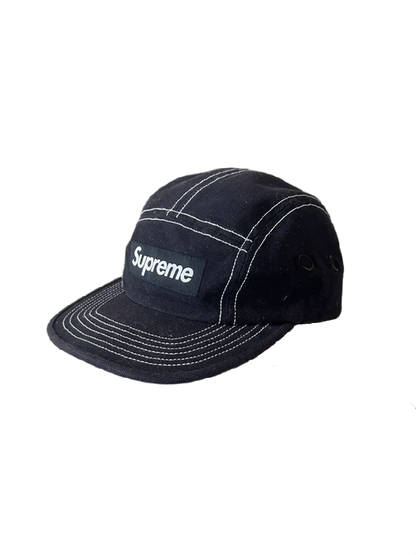 Supreme Field Camp Cap Black - SS20(Størelse en størelse)