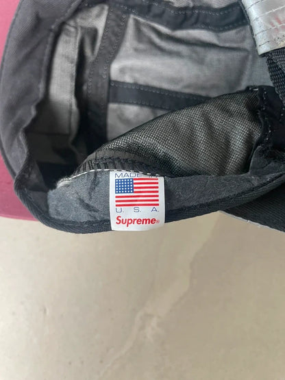Supreme Silver Navy F/W 2013 Camp Cap 5 Panel Hat(Størelse en størelse)