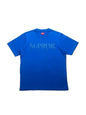 Supreme Gradient Logo Tee Blue Men's - SS19(Størelse Medium)