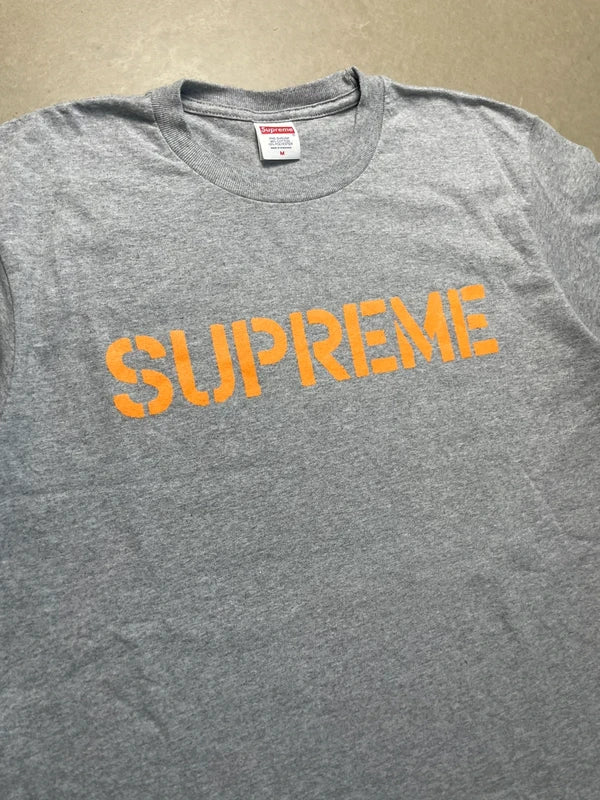 Supreme Hard Tee Heather Grey Men's - SS26(Størelse Medium)
