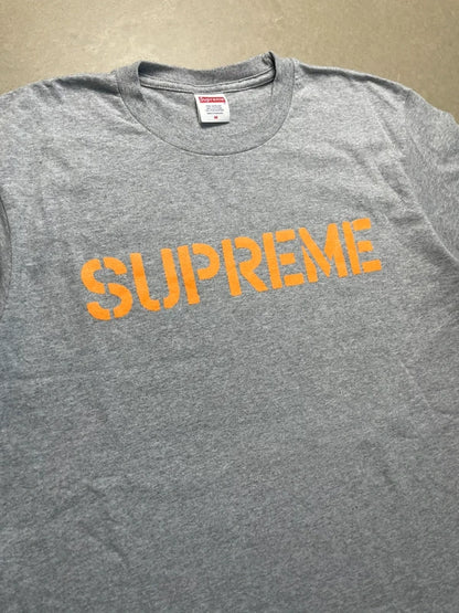 Supreme Hard Tee Heather Grey Men's - SS26(Størelse Medium)