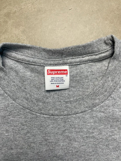 Supreme Hard Tee Heather Grey Men's - SS26(Størelse Medium)