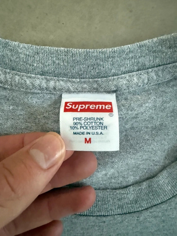 Supreme Shadow Tee (SS24) Grey Men's - SS24(Størelse Medium)