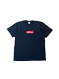 Supreme Arabic Box Logo Tee Navy Men's - SS26(Størelse Medium)