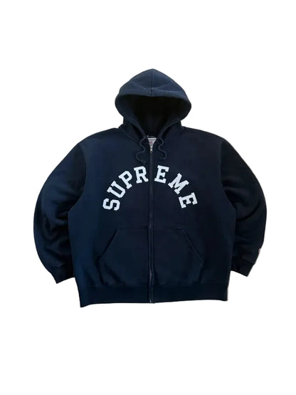 Supreme Champion Zip Up Hooded Sweatshirt(Størelse X-Large)