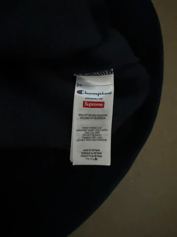 Supreme Champion Zip Up Hooded Sweatshirt(Størelse X-Large)