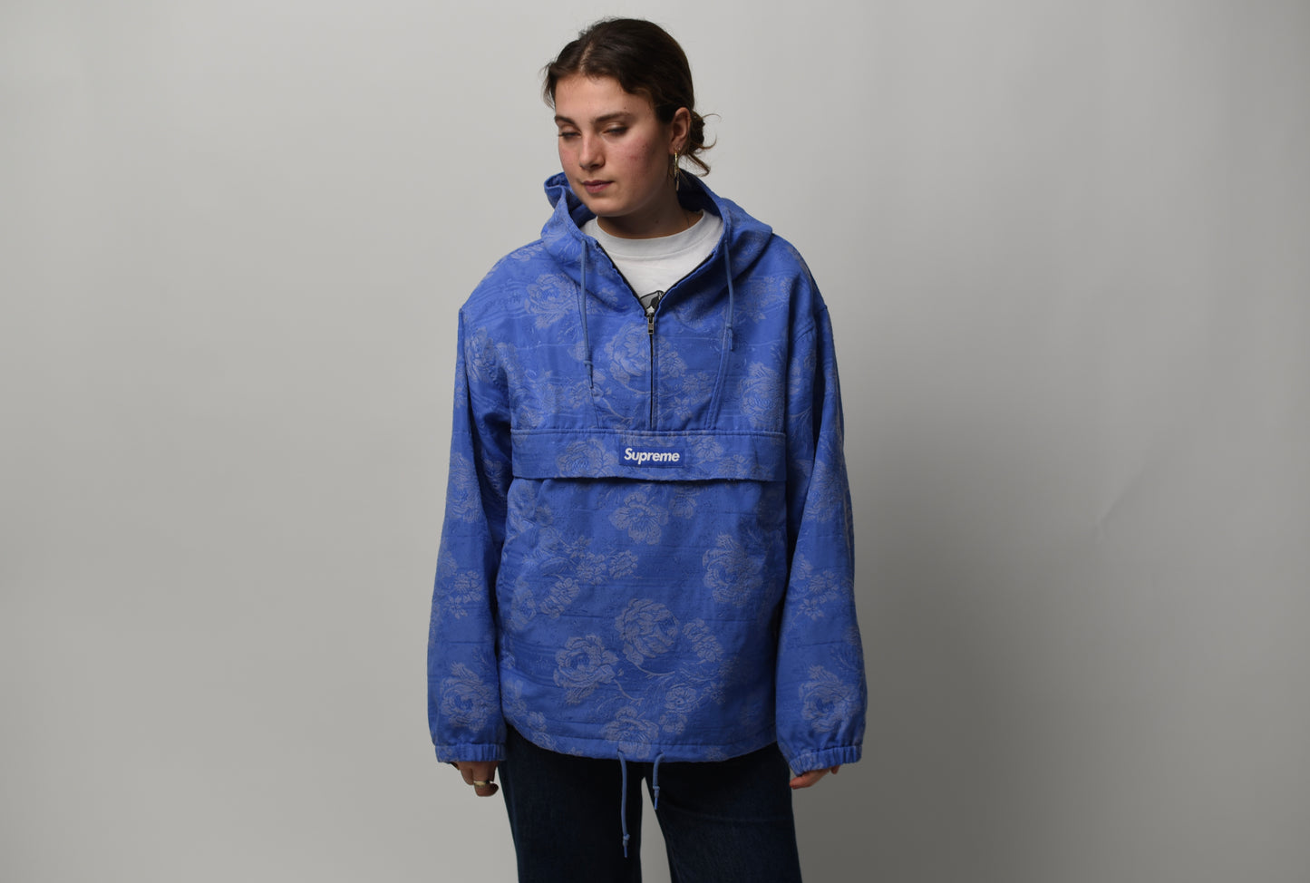 Supreme Floral Tapestry Anorak Blue(Str Large)